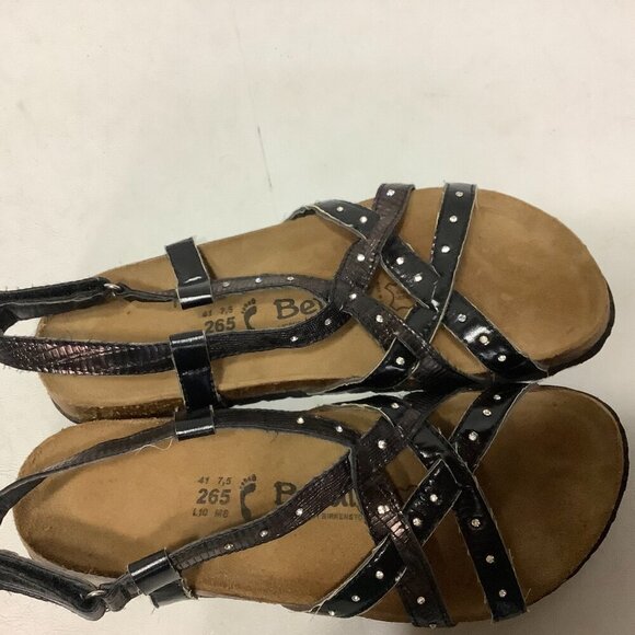 Birkenstock Betula Rhinestone Strappy Studded Sandals EU Size 41 Narrow Black - Picture 7 of 12